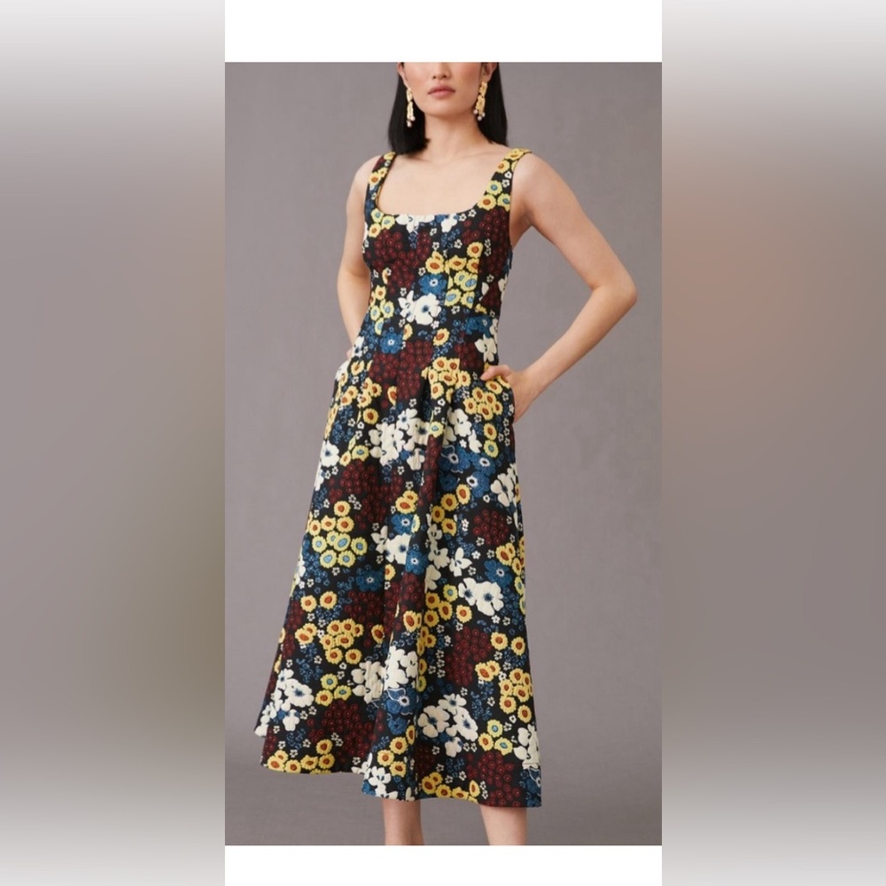 Anthropologie Maeve Marigold MIDI Dress classic 🫶🏼 - Picture 4 of 9